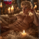 Blonde seduction in White