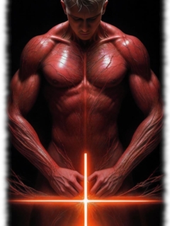 Junger Mann in selbstbewusster Pose, athletische Figur und markante Merkmale. Junger Mann in selbstbewusster Pose, athletische Figur und markante Merkmale.