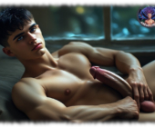 Liegender Mann auf dem Rücken, Hand ergreift die eigene stahlharte Sehnsucht. Liegender Mann auf dem Rücken, Hand ergreift die eigene stahlharte Sehnsucht.