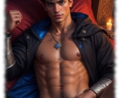 Twink in historischem Ambiente, Hand ruht auf dunklem Schamstreifen mit aufgerichtetem Verlangen. Twink in historischem Ambiente, Hand ruht auf dunklem Schamstreifen mit aufgerichtetem Verlangen.