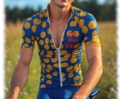 Radfahrer im Sonnenlicht, Dress leicht geöffnet, verräterische Wölbung in der Hose. Radfahrer im Sonnenlicht, Dress leicht geöffnet, verräterische Wölbung in der Hose.