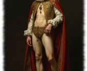 Junger Mann mit Hut, offenes Gewandt, etwas zeichnet sich in der Hose ab. Junger Mann mit Hut, offenes Gewandt, etwas zeichnet sich in der Hose ab.