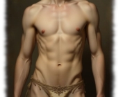 Junger Mann, sehr schlank, mit stummen Bekenntnis zwischen Stoff und Haut. Junger Mann, sehr schlank, mit stummen Bekenntnis zwischen Stoff und Haut.