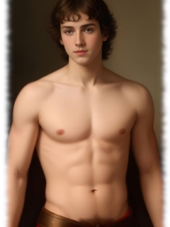 Junger Mann im Portrait, über Gürtel haarige Grenze zur Lust erkennbar. Junger Mann im Portrait, über Gürtel haarige Grenze zur Lust erkennbar.